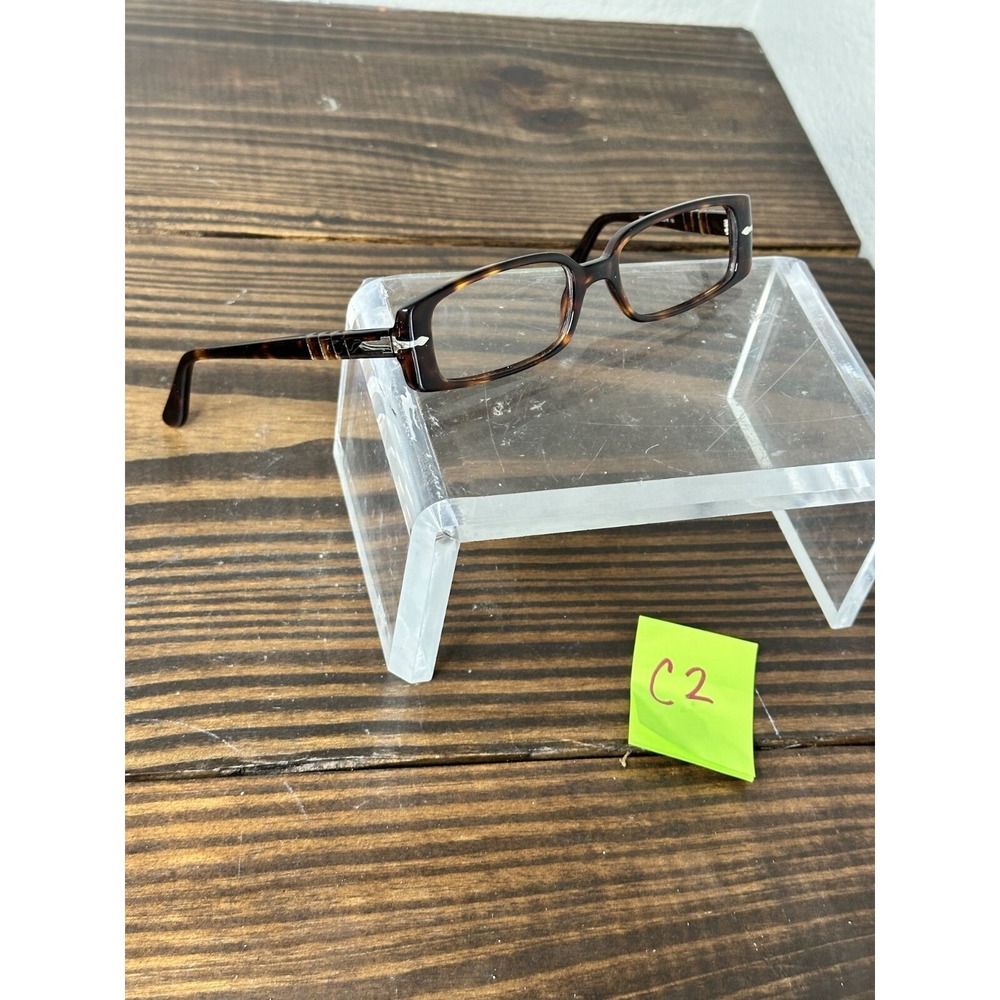 Persol Tortoiseshell Rectangular Eyeglasses frames only